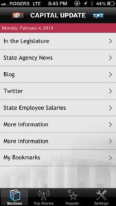 The Capital Update app for Olympia, Wash.