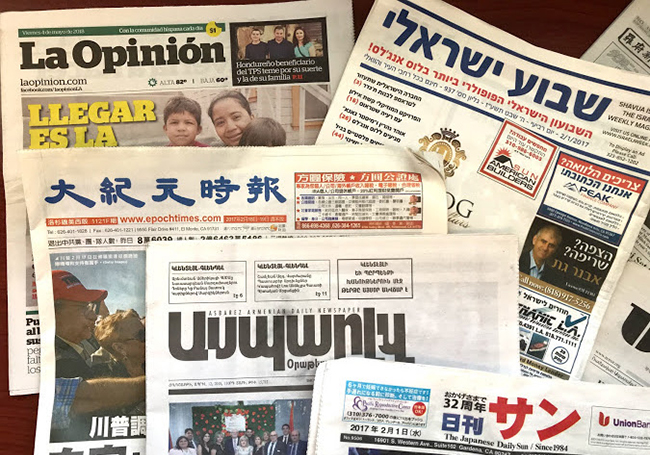 Foreign language newspapers