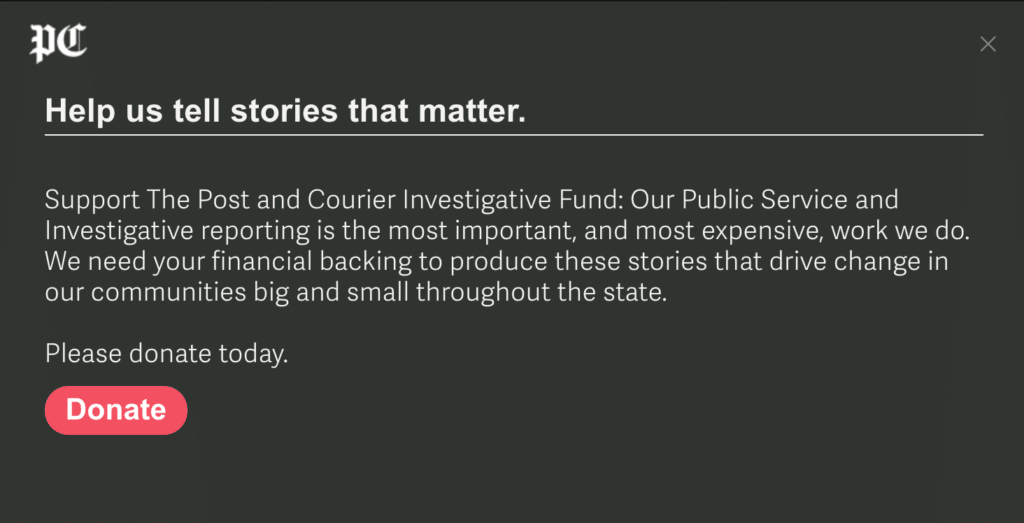 Donate to the Post and Courier