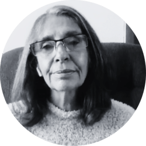 Black-and-white image of Ana Zellhuber
